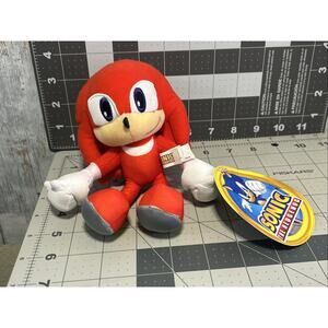 Sega Sonic The Hedgehog Knuckles 8” Plush Toy Factory With Tags